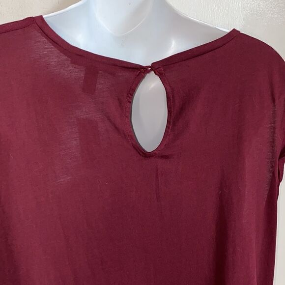 MNG Maroon Chema Shirt-S NWT - Picture 4 of 8